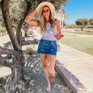 LEE Vintage Jean Shorts Size Large High Waisted Shorts